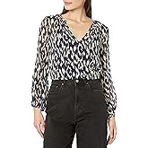 Velvet by Graham & Spencer Women's Long Sleeve Sequin Blouse