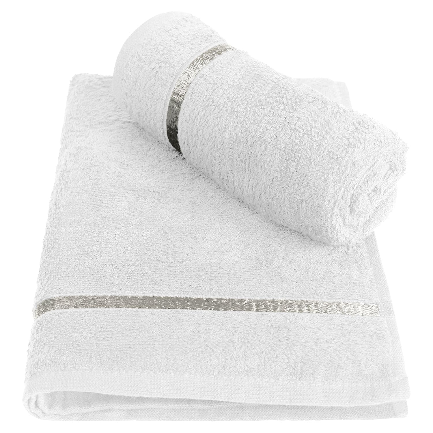 StoryHome Cotton Hand Towel 450 GSM (Pack of 2, White) Amazon.in