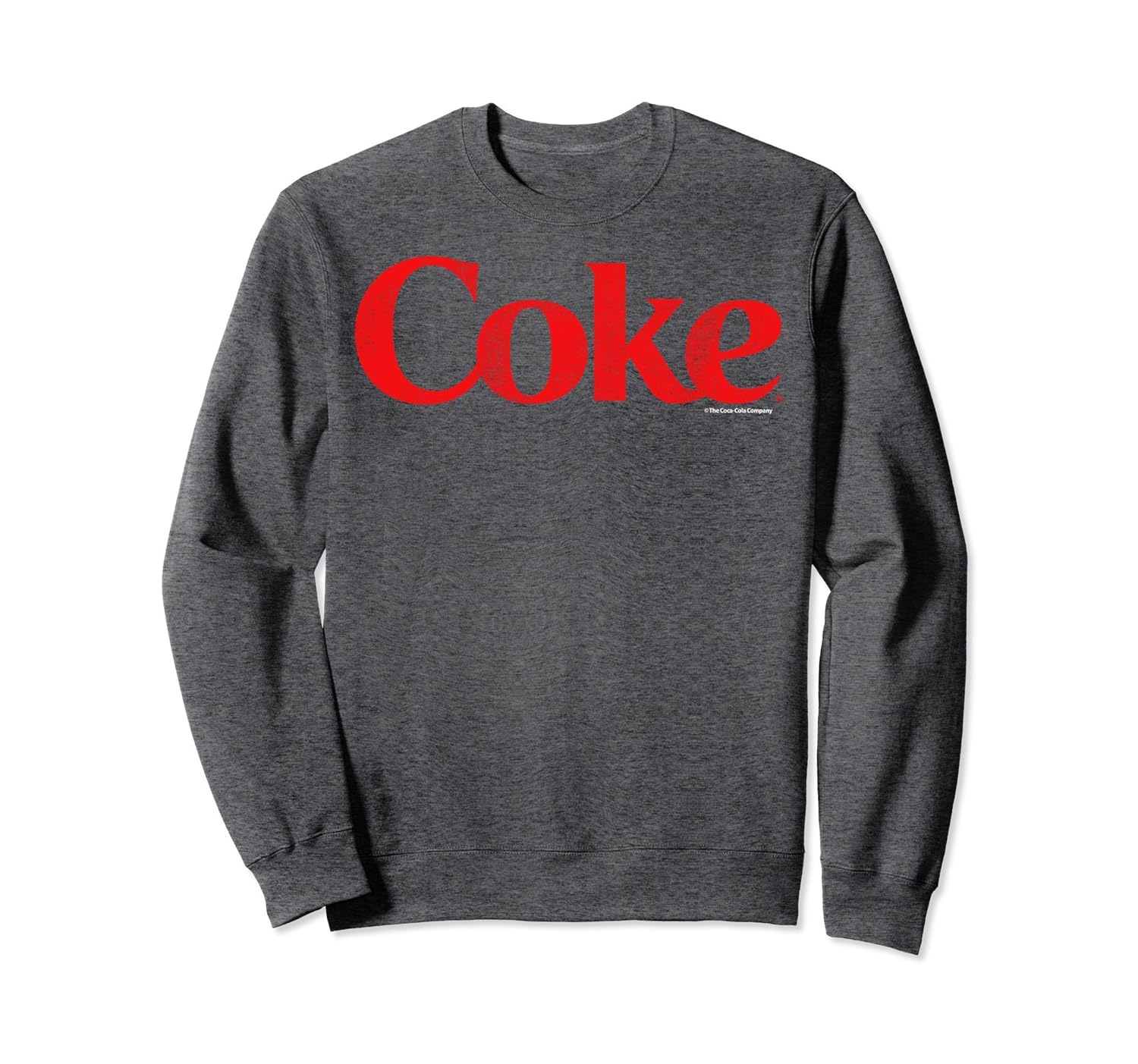 Amazon.com: Coca-Cola Distressed Coke Logo Graphic Sweatshirt: Clothing
