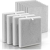 True HEPA Pure-Zone Air Purifier Replacement Filter Compatible with Pure Enrichment PureZone Air Purifier Filter and PureZone 3-in-1 Air Purifier PEAIRPLG, 4 H13 True HEPA Filter & 8 Extra Pre-Filter