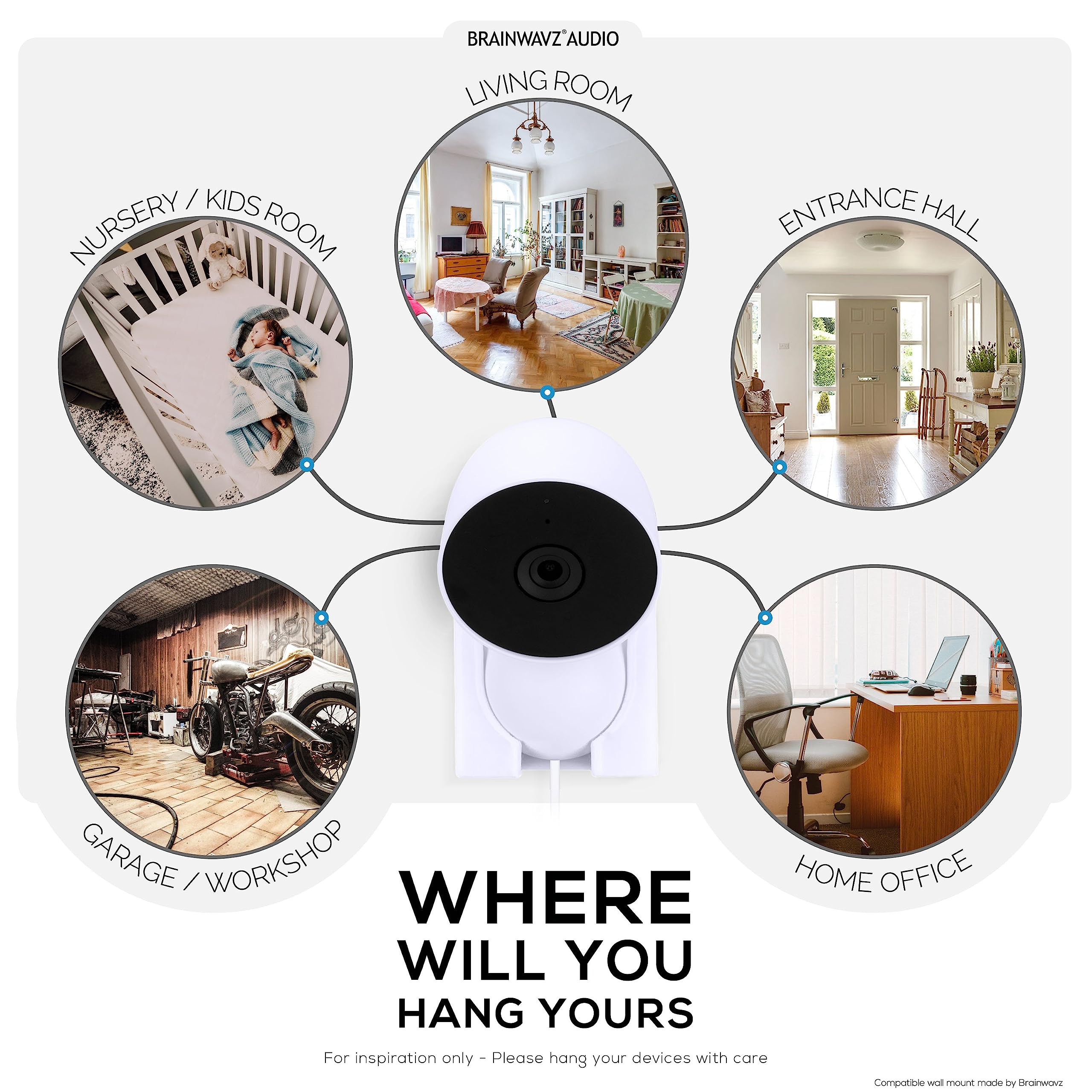 Wall Mount for Google Nest Wired 2nd Generation