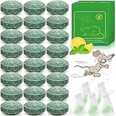 Rodent Mice Repellent, Peppermint Oil Mouse Repellent Balls for Rats Mouse Deterrent, Keep Rat Mice Mouse Rodent Out of Indoor House Outdoor Car Engines RV Garage (24, Mouse Repellent)