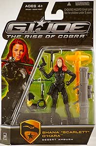G.I. Joe The Rise of Cobra 3 3/4" Action Figure Shana "Scarlett" O' Hara (Desert Ambush)