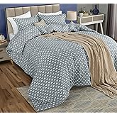 Queen Comforter Set 3 Piece Arrow White by Utopia Bedding Printed Comforters Queen Size Bedding Comforters Set Down Alternative Soft Bed Set 1 Comforter(88 x 88 inches) 2 Pillow Shams(20 x 26 inches)