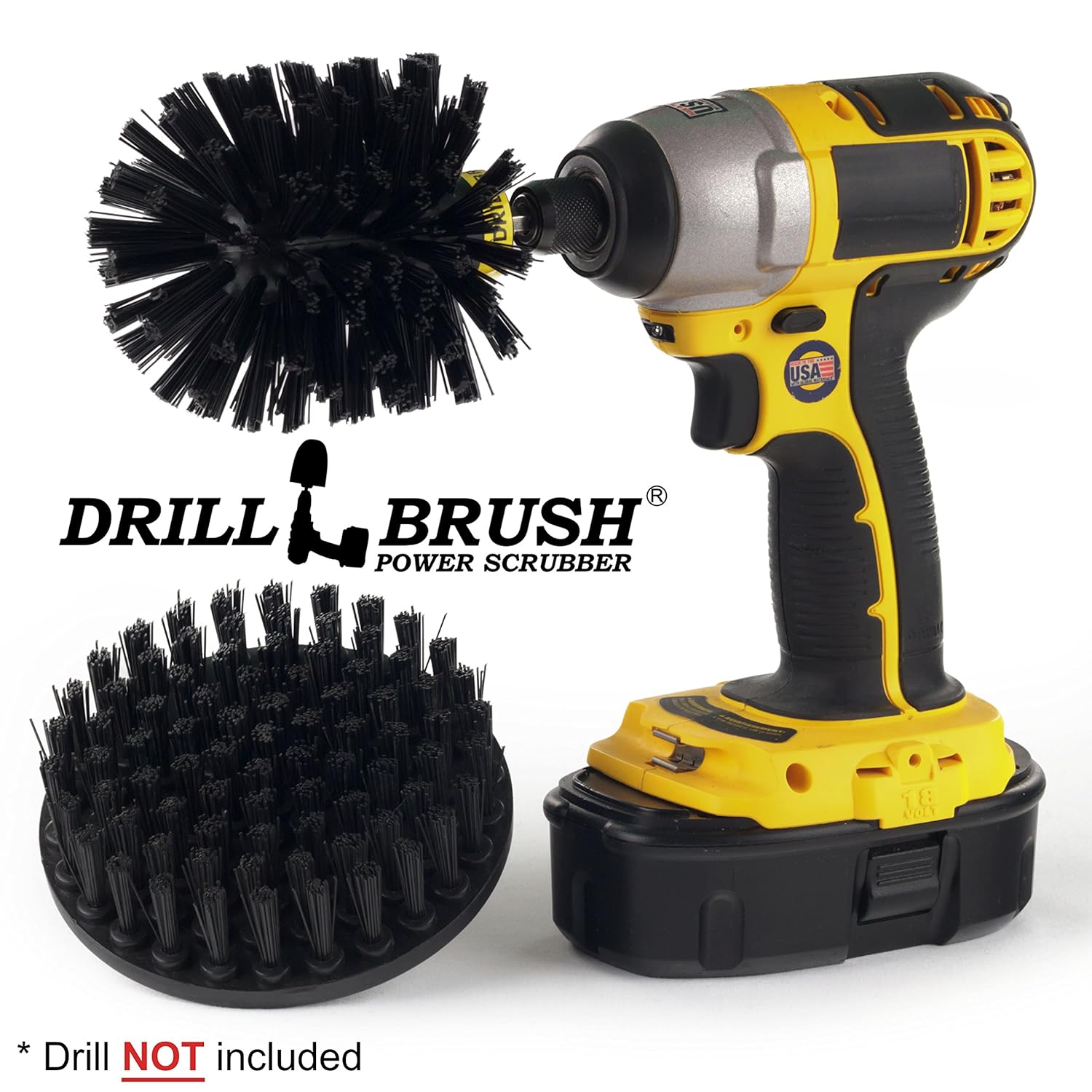 Home Tools Ronnie Power Scrubber Drill Brush Kit Bunnings