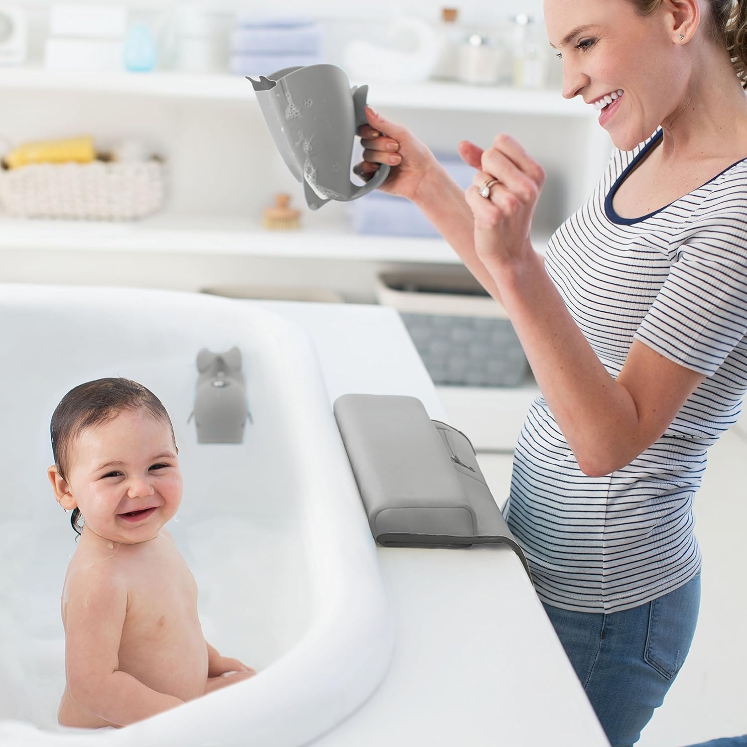 Skip Hop Moby Bath Spout Cover Universal Fit, Grey : Baby