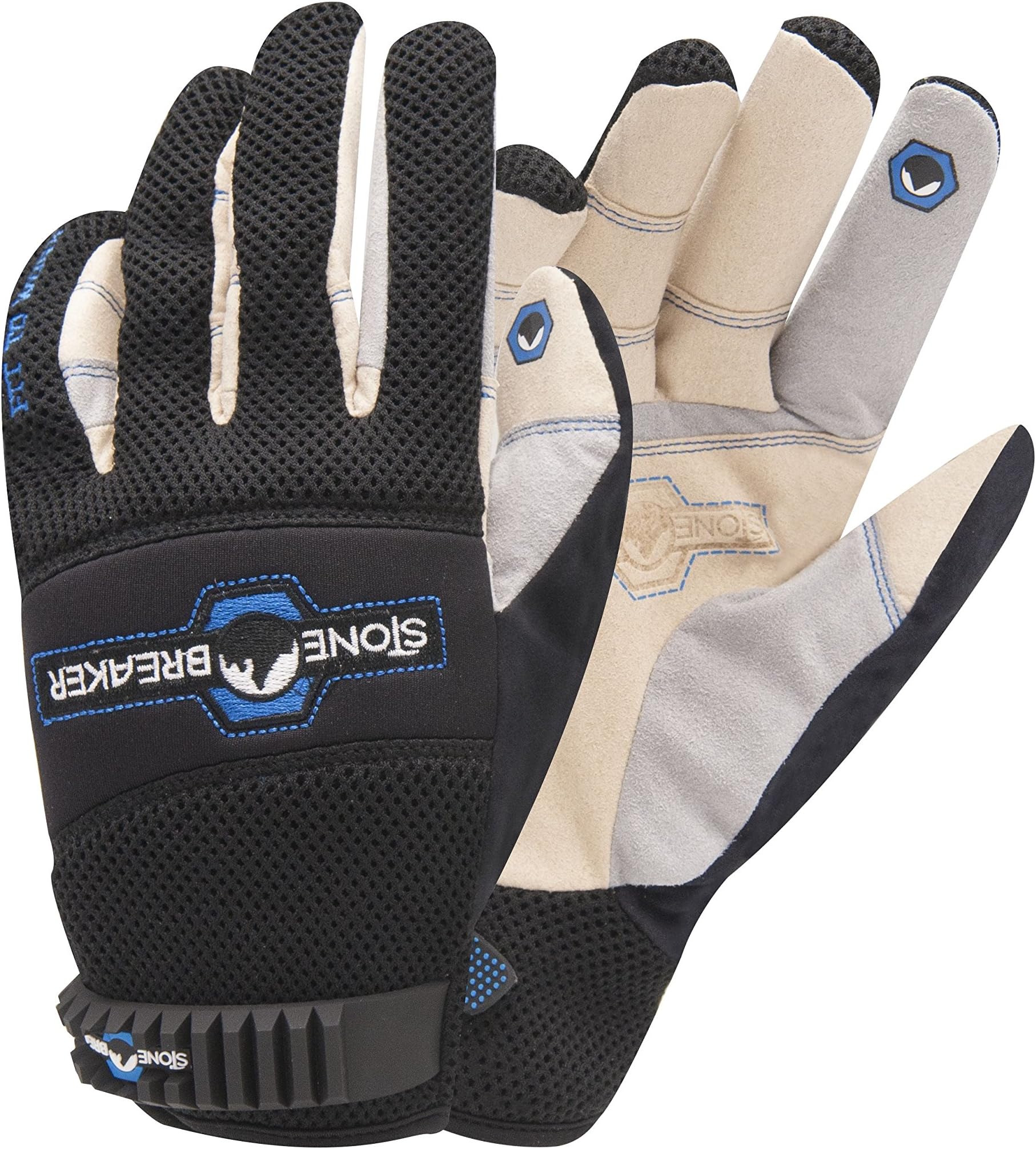 StoneBreaker Gloves Kickdown Medium Work Glove, Medium, Black