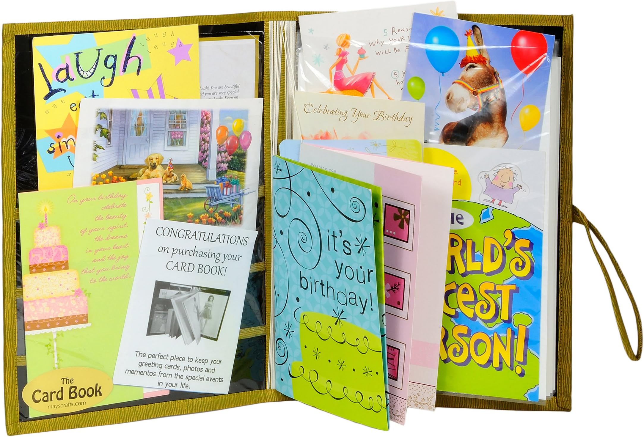 The Card Book, Greeting Card/Photo Album (Vintage Velvet)