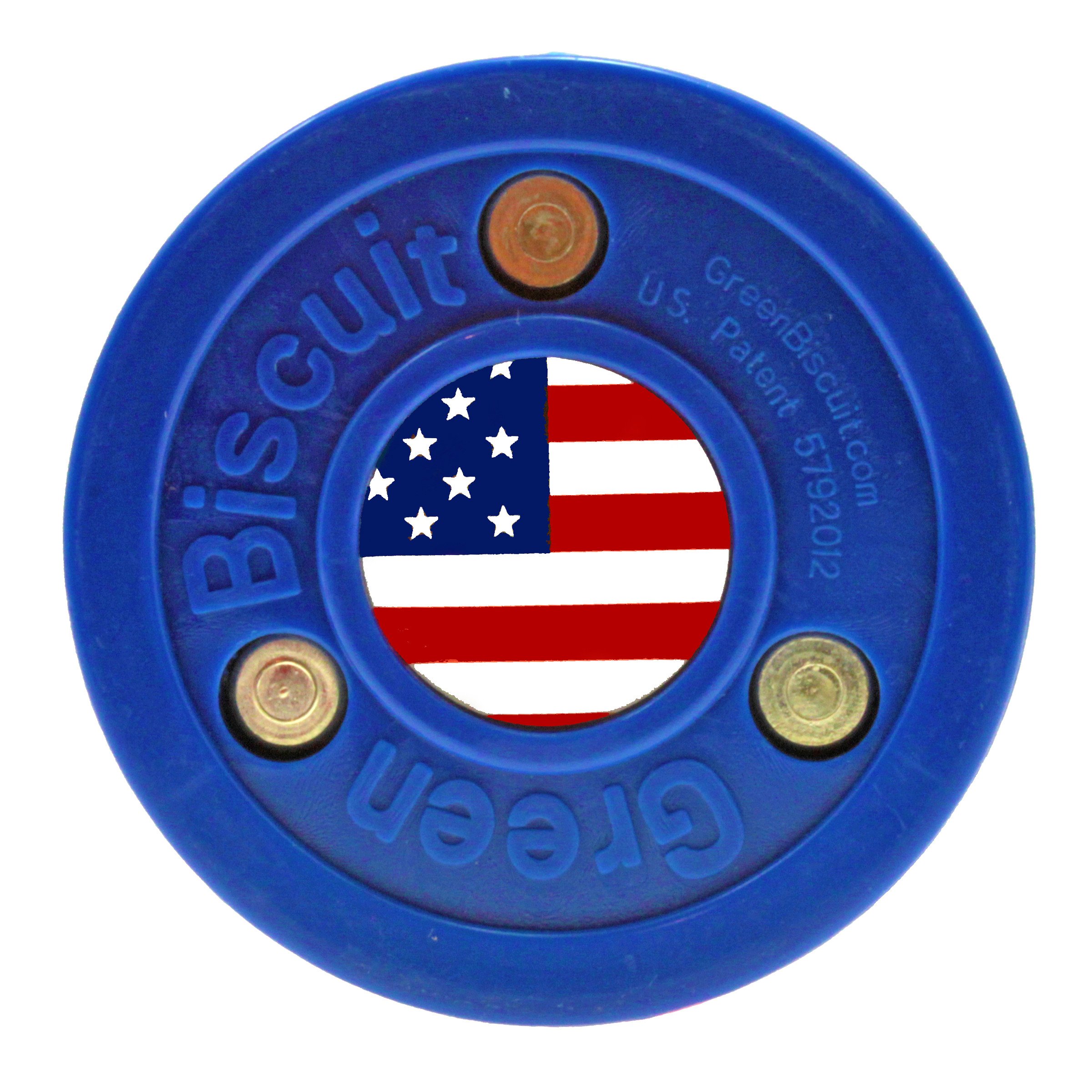 Green Biscuit Olympic Puck - USA