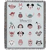 Northwest Disney 100 Woven Tapestry Throw Blanket, 48" x 60", Celebrate Friends