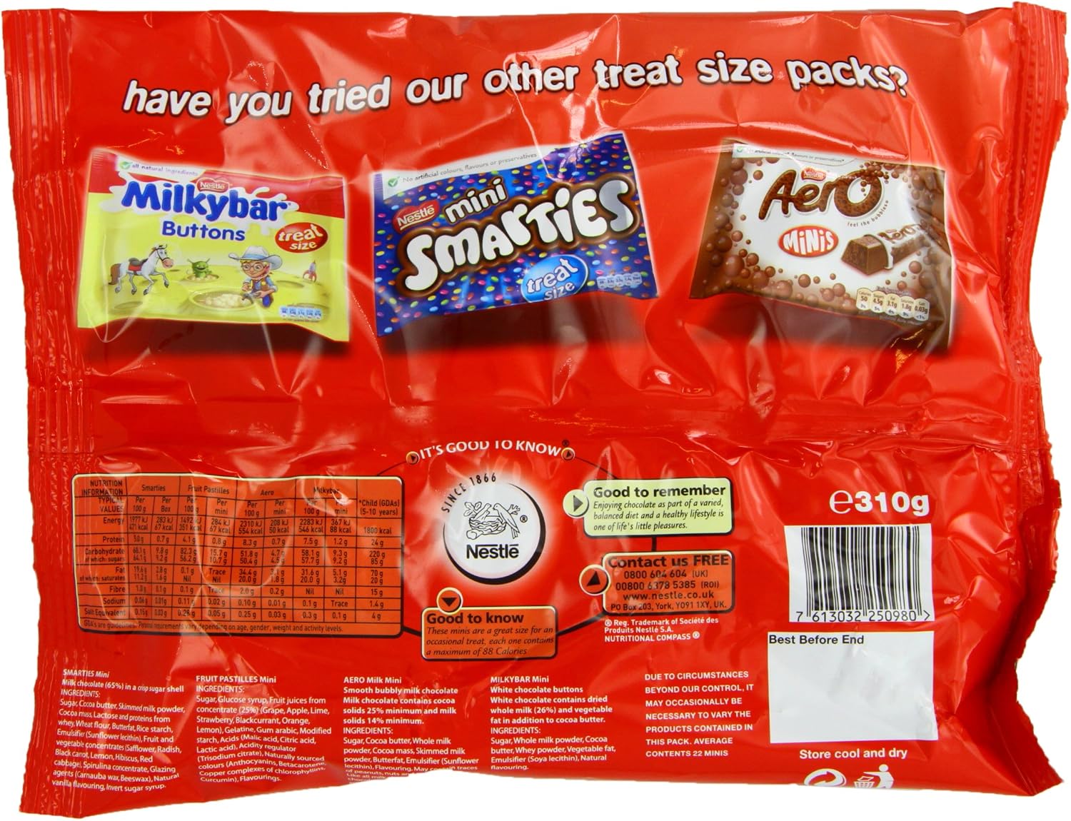 Nestle treat size minis 310g (7613032250980)
