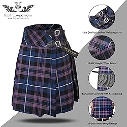 Kilt Emporium Women's Billie Kilt Skirt, 20" Knee