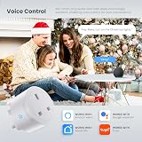 UPXNBOR Smart Plug Wi-Fi Outlet 2 Pack 13A Energy Monitoring 2.4GHz view 3