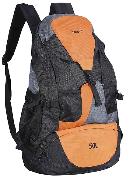 Zwart 25 Ltrs Black and Orange School Backpack (JONROV-OR)