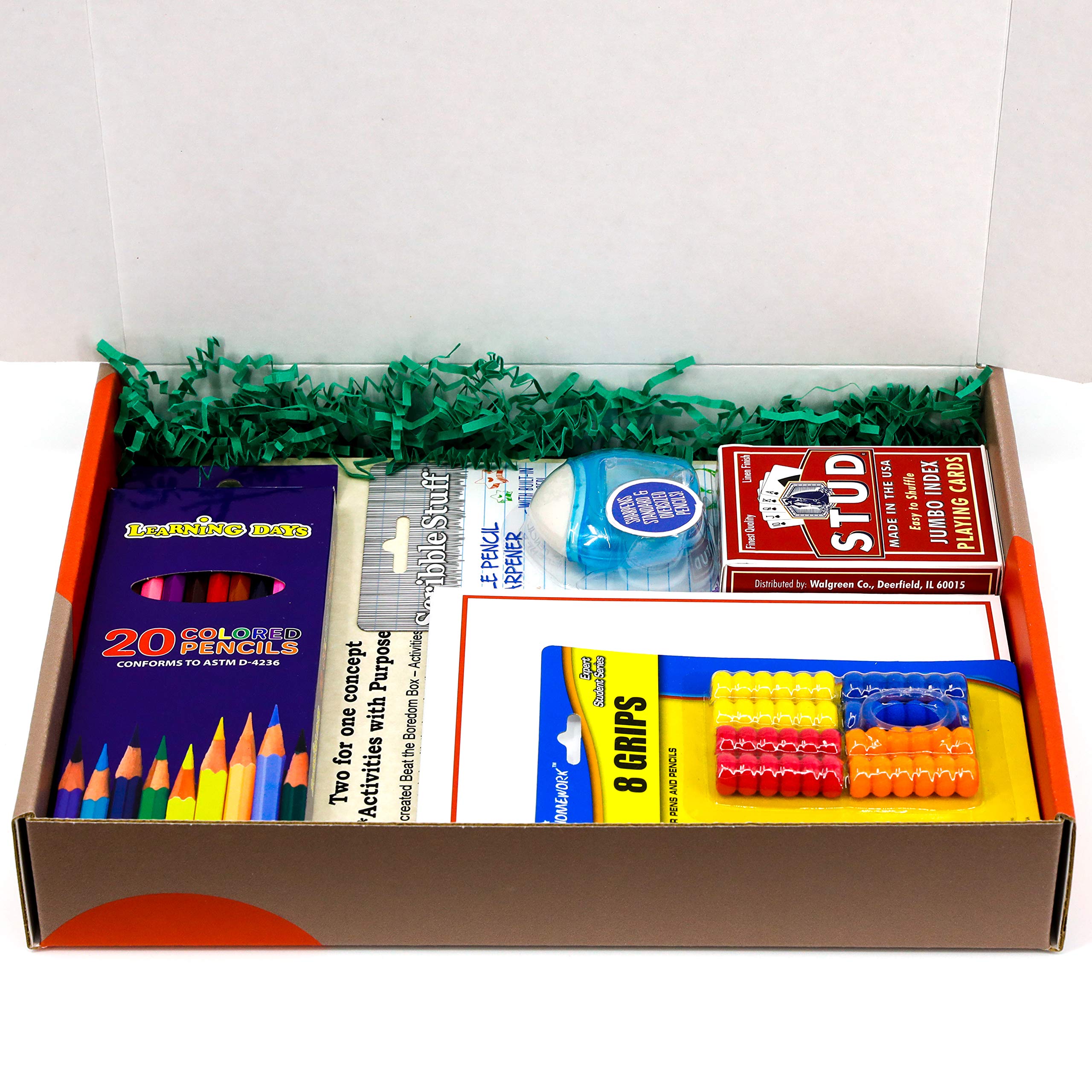 Activities with Purpose - Senior Large Print Gift Basket Crossword Word Find & Coloring Books + Playing Cards & Note Cards