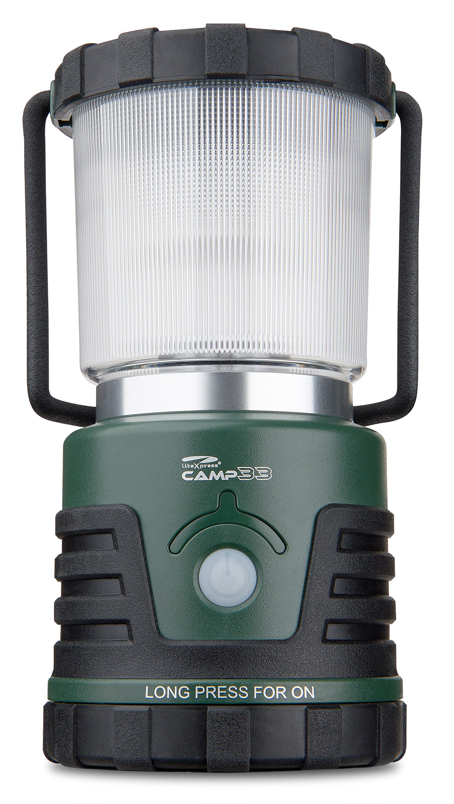 LiteXpress 33 Camping Lantern 530 lumens, Power Output Complies with ANSI Standard, Black/Green