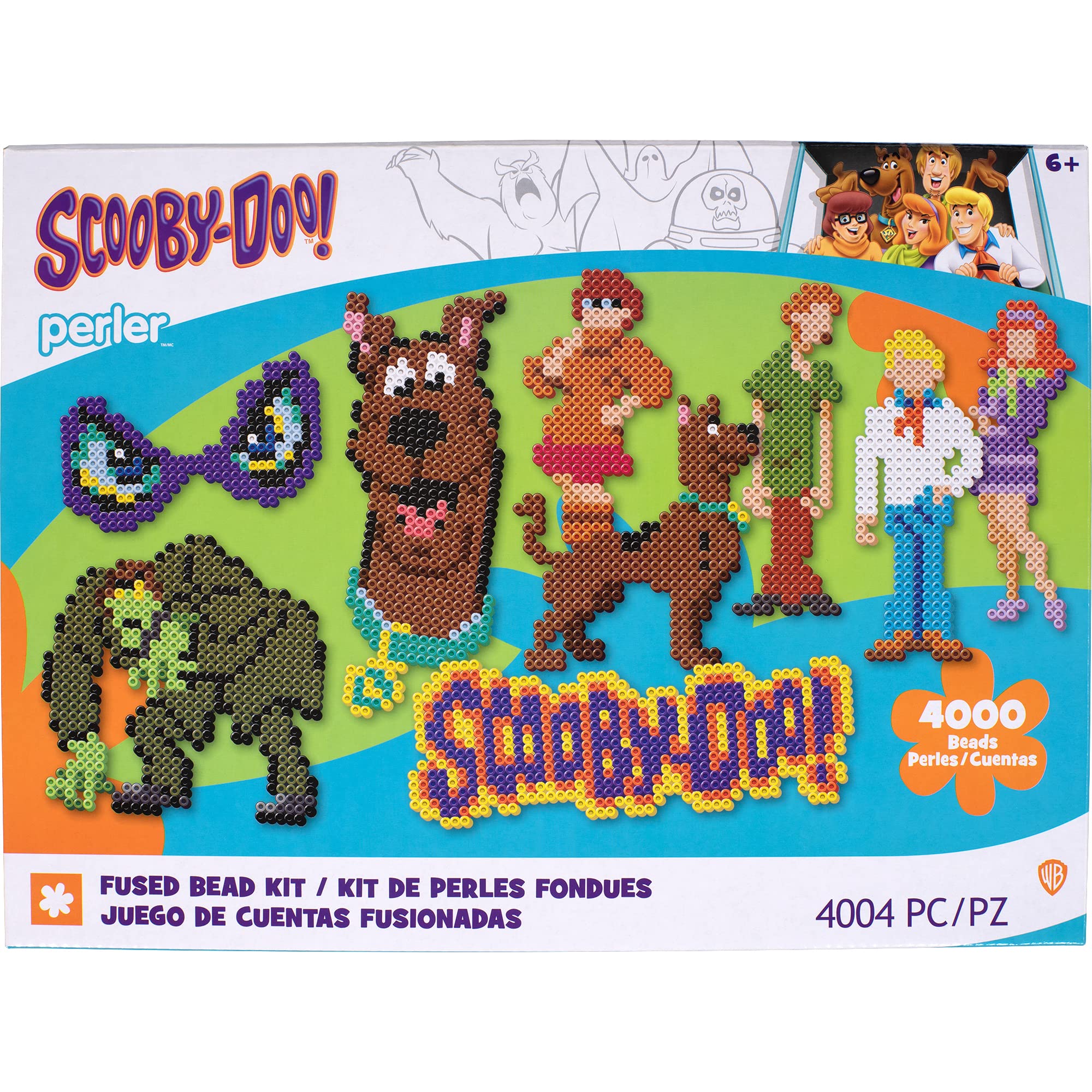 Photo 1 of Perler Deluxe Box Scooby Doo Fuse Bead Kit for Kids and Adults, Multicolor 4006 Piece, Small