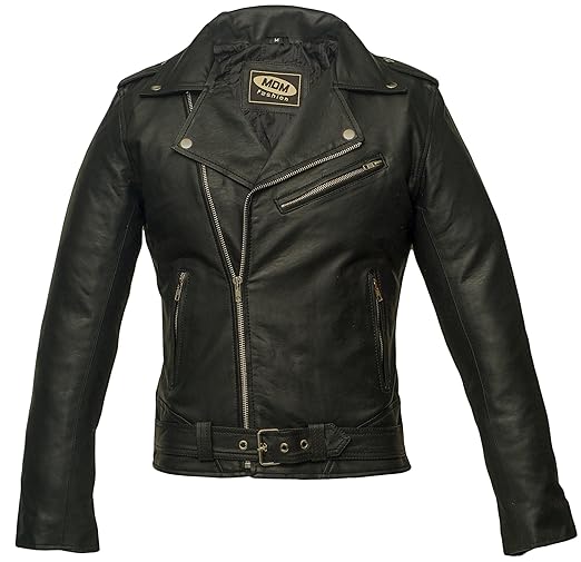Biker Kunst Lederjacke, Slim Fit, Motorradstyle, Designer Jacke,