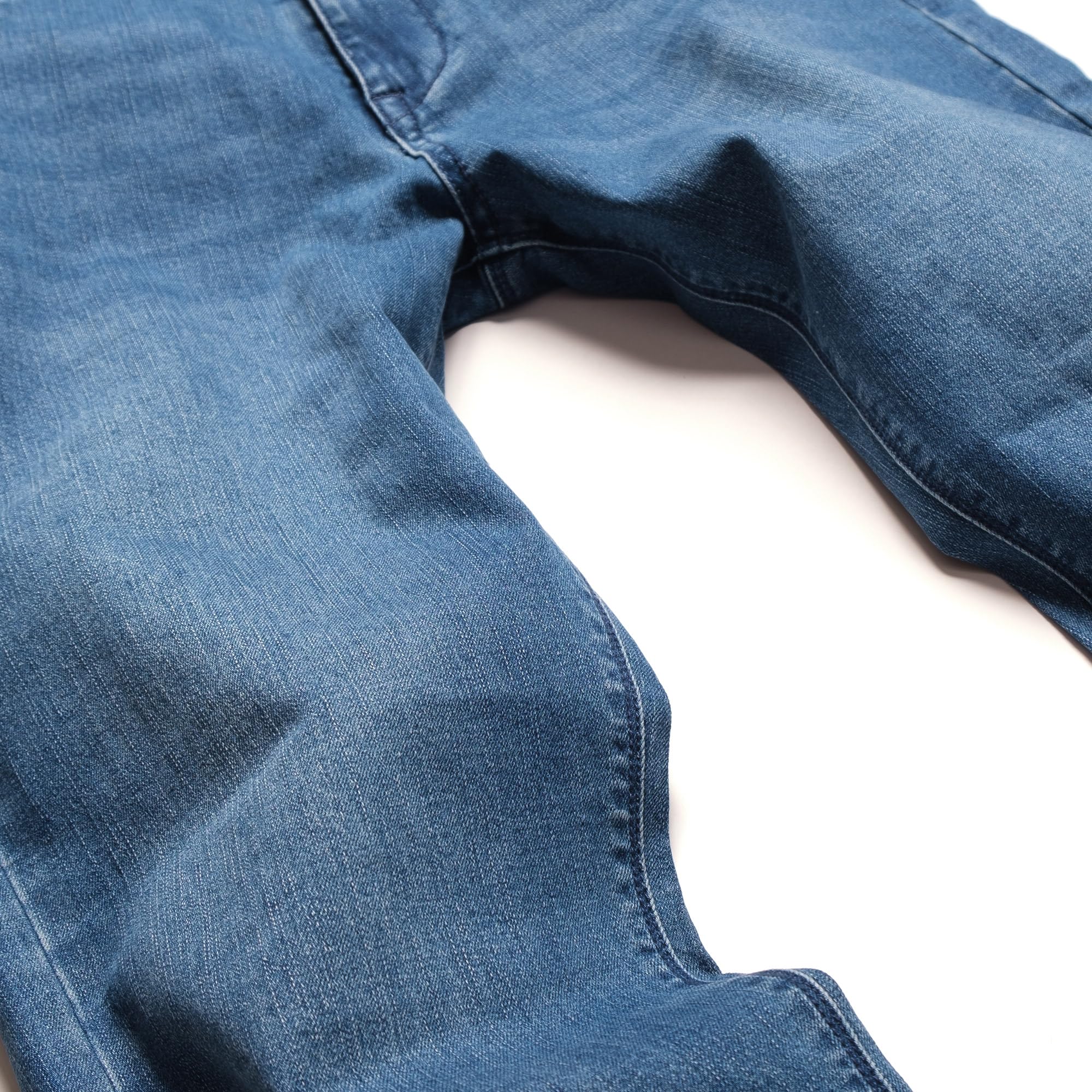 Kenneth Cole REACTION Mens Blue Jeans Slim Fit, 2-Way Stretch Slim Jeans for Men, Medium Blue Wash (Livingston, 34x30)