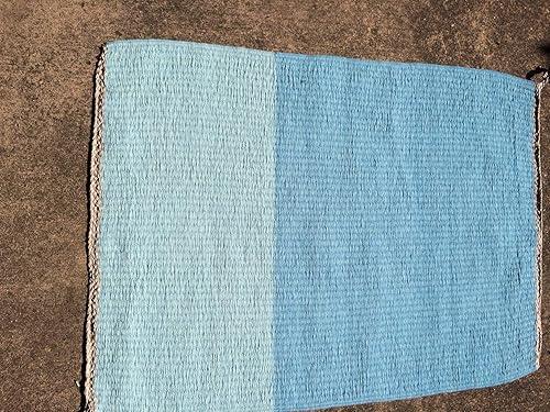Amazon Com Handwoven Wool Rug Natural Indigo Dye Handmade