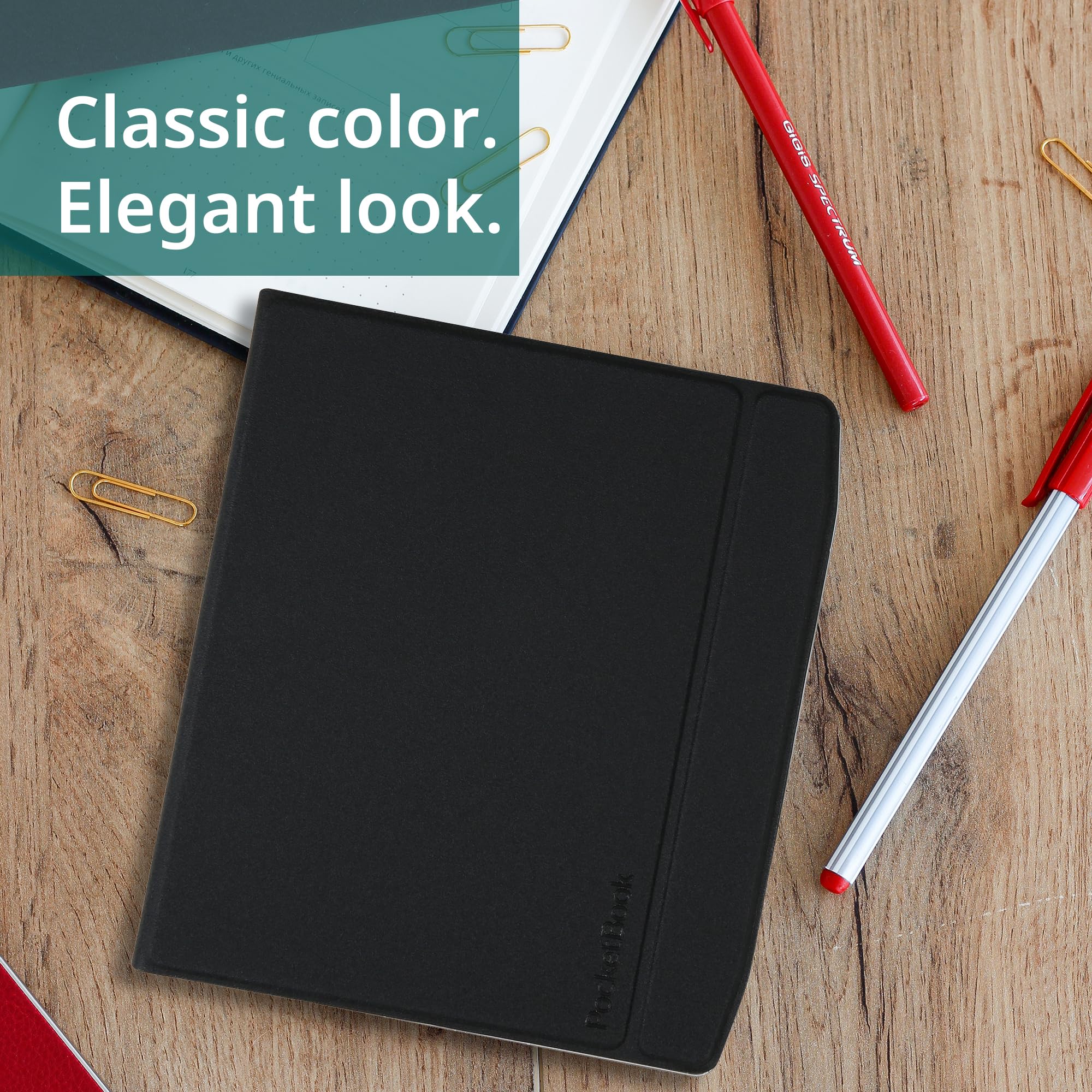 PocketBook Era Color E-Reader with Flip Cover | Eye-Friendly 7'' E-Ink Kaleido 3 Touch-Screen | Audio-Book & E-Book Reader | Waterproof | Text-to-Speech Function | Stormy Sea