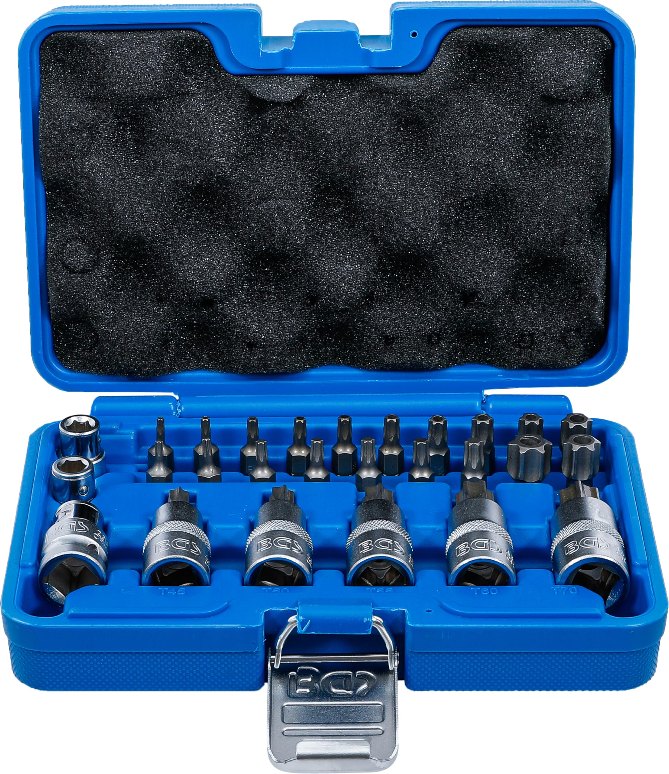 BGS 5101 | Bit and Bit Socket Assortment | 12.5 mm (1/2") Drive | T-Star (for Torx) | 27 pcs.