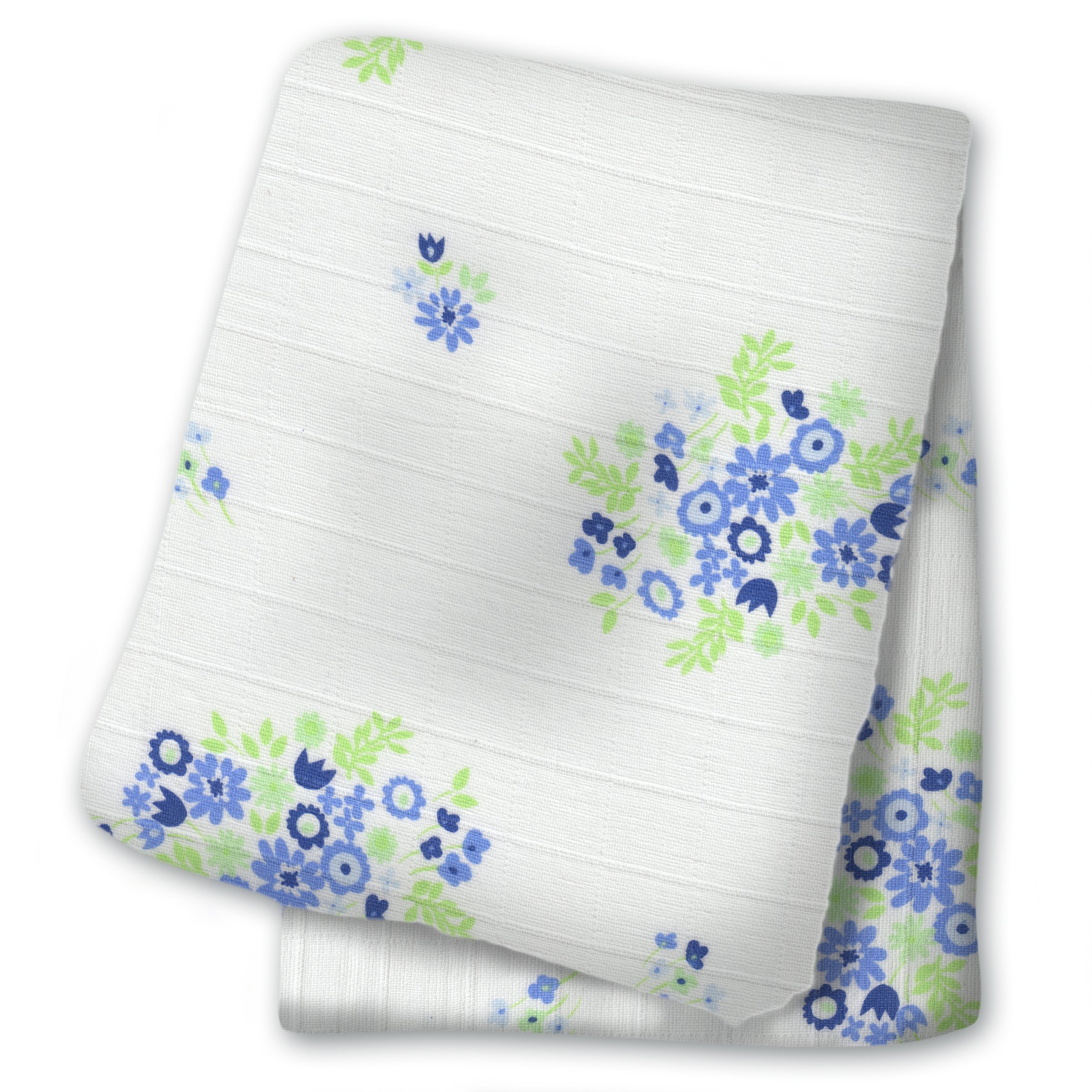 Lulujo 121-000-026 Cotton Muslin Swaddle - 120 x 120 cm