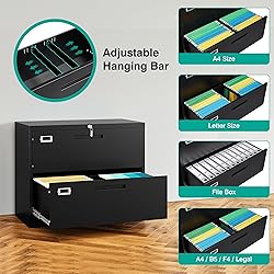 SISESOL 2 Drawer Lateral File Cabinet with