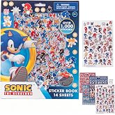 Sonic the Hedgehog Sticker Book with 1200+ Stickers &amp; Puffy Sticker Sheets | Sonic Stickers, 14 Sheets with 1200+ Stickers, 2 Puffy Sheets, Crafts, Party Favors &amp; School Activities for Kids