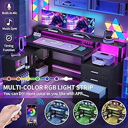 YITAHOME L Shaped Desk with 3 Drawers, 65" Corner
