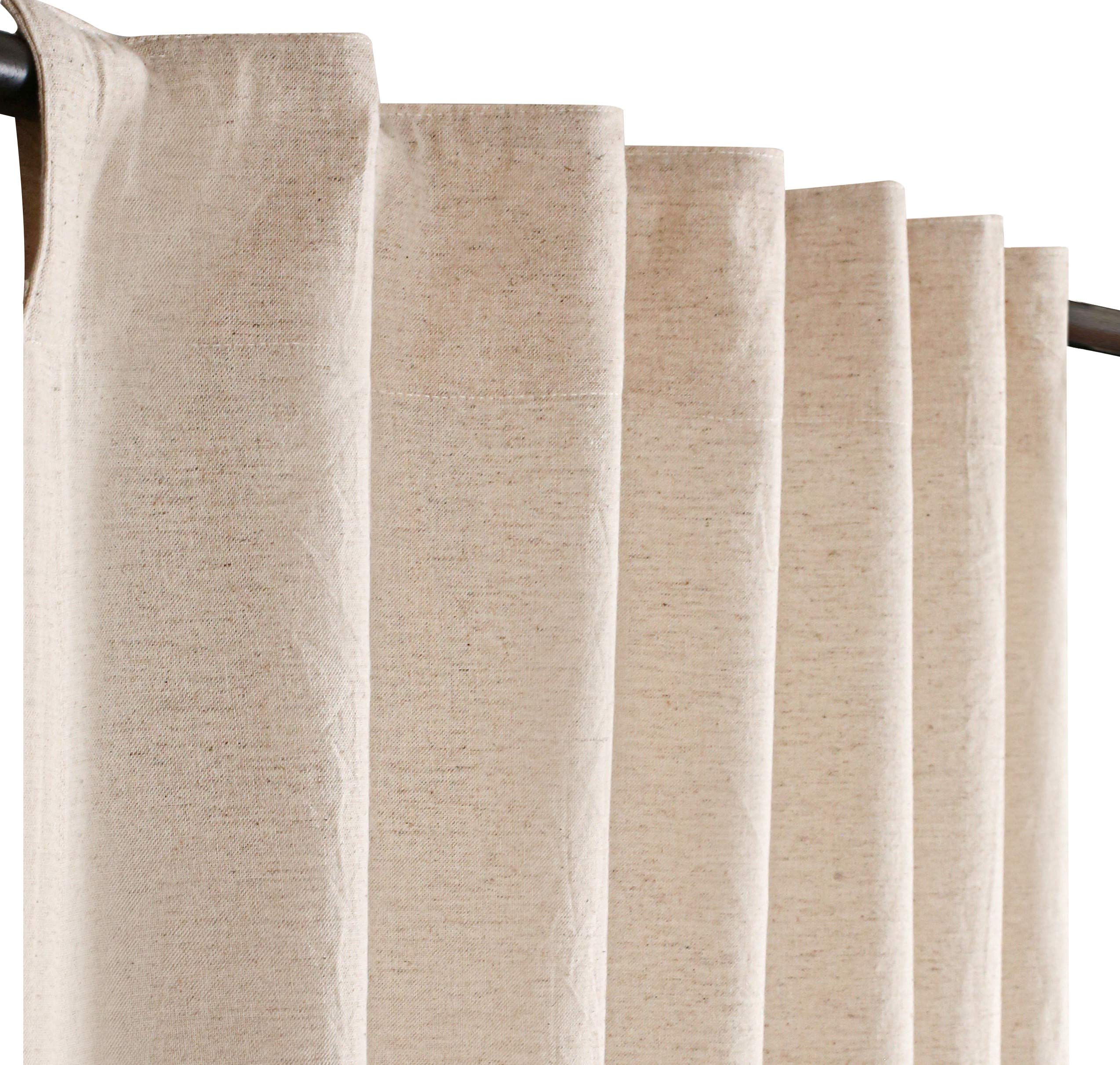 Curtains, Curtain & Drapes, Curtains For Window, Curtain For Bedroom, Curtains Tieback, Curtain For Living Room, Curtain Panels 50"X96", Flax Linen Cotton Curtains, Flax Curtains, Curtains Set Of 2