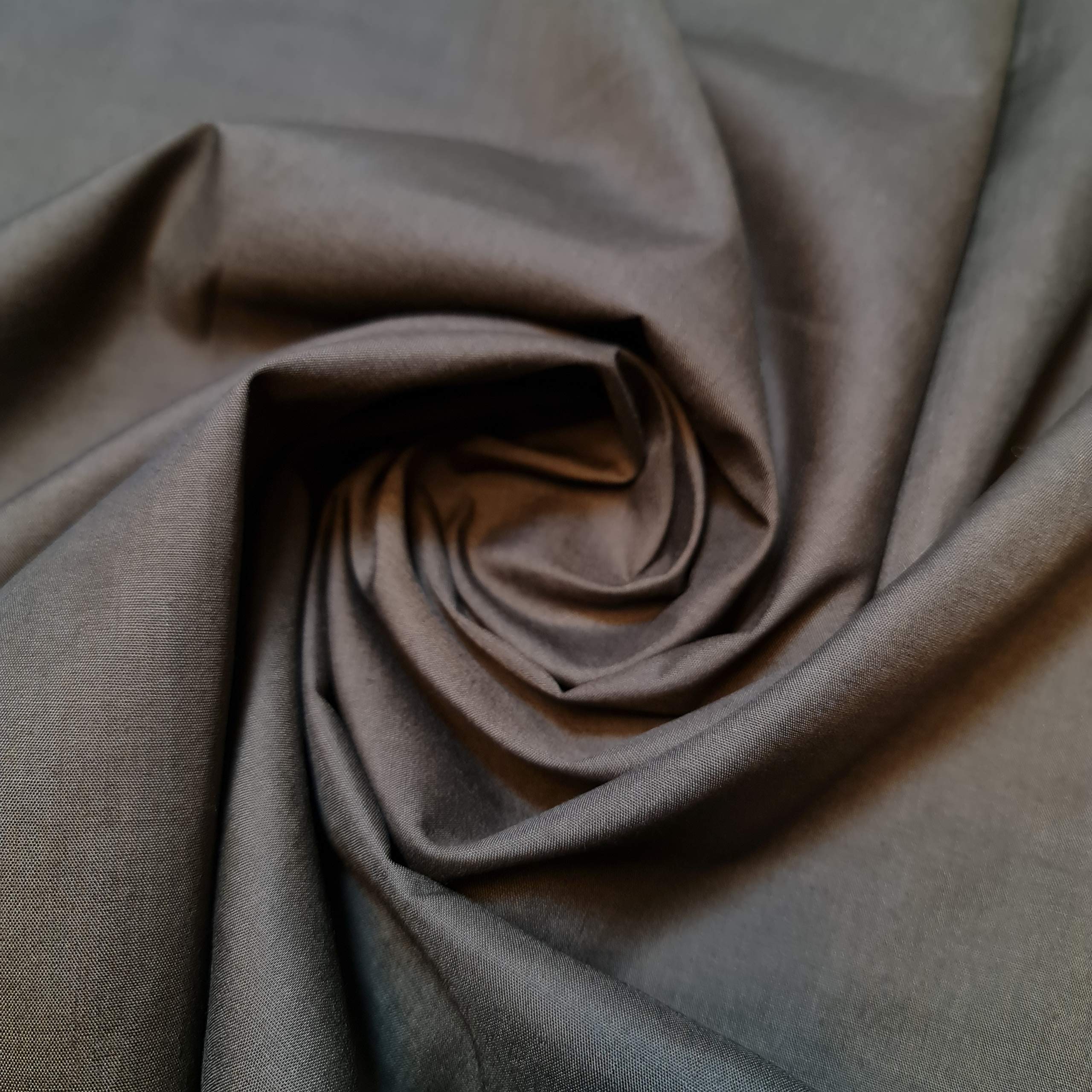 Textile Station Plain/Solid Dyed Polyester Polycotton Dress Craft Fabric Material 44" - 112 cm Wide Sold As 1 Meter Pre - Cut Lengths (Available in 42 Colours) (Brown, 5 Meter)