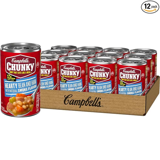 Campbell's ezo cky bean/ham 19oz 12ct (051000095022)