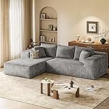 VICTONE 108” Cloud Sectional Couches, Boneless