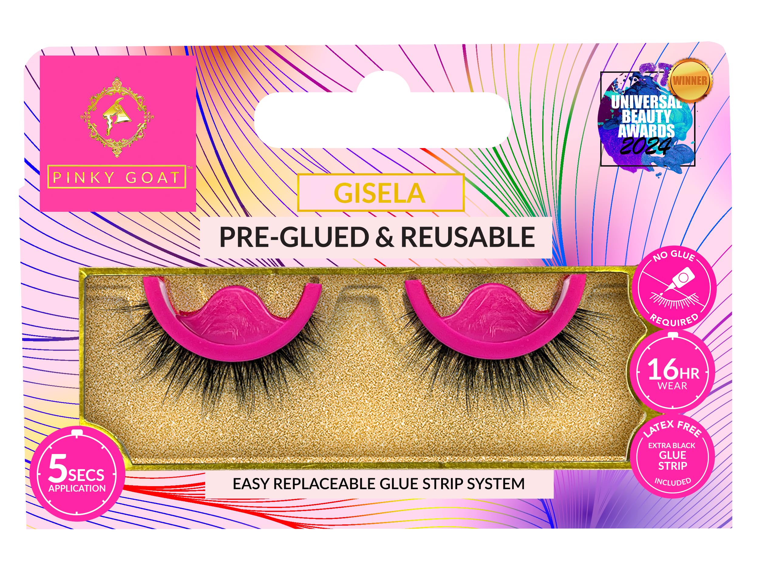 Pinky Goat Pre-glued GISELA Lash