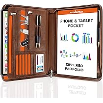 Amazon.com : Wundermax Vegan PU Leather Portfolio with