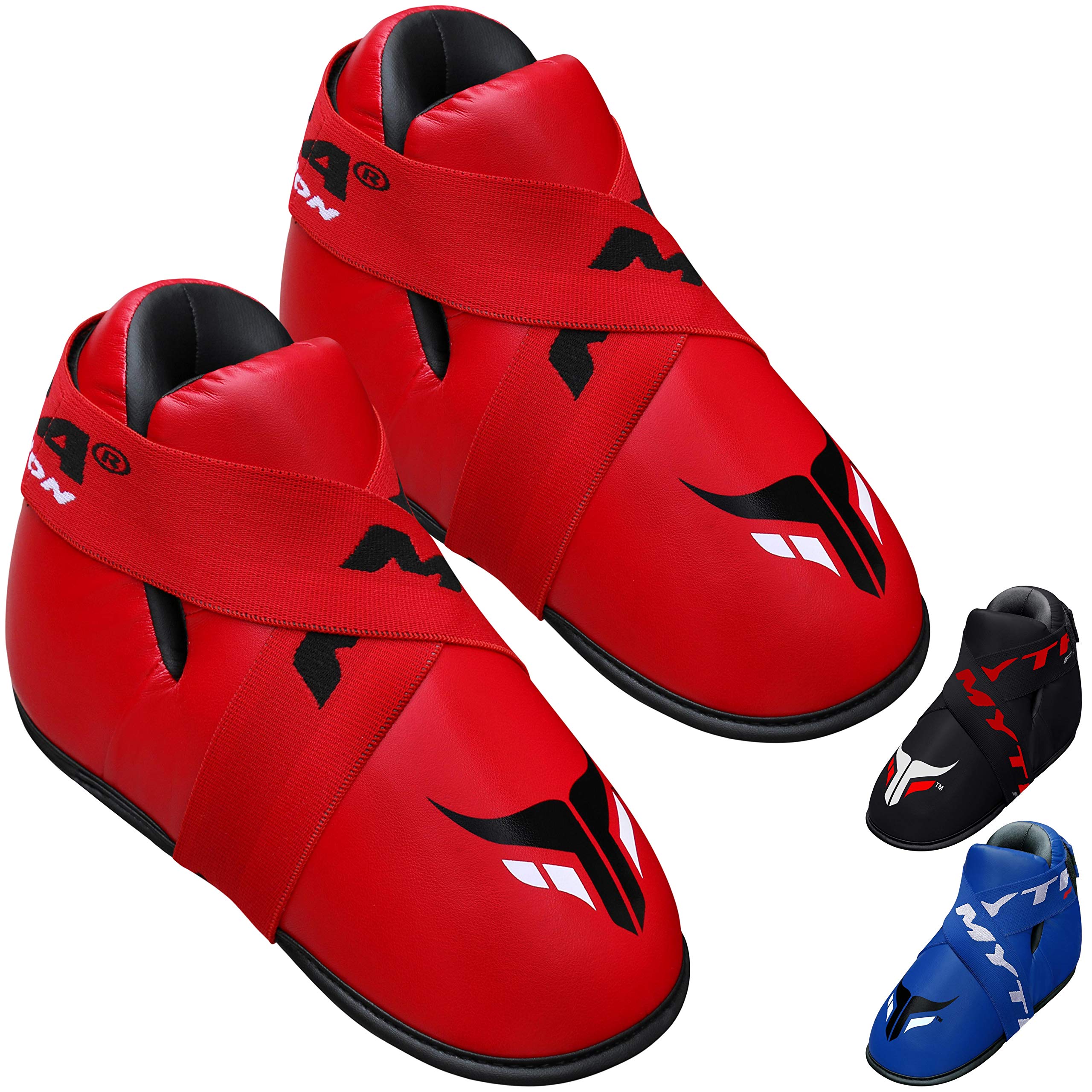 Mytra Fusion Semi Contact Boxing Shoes for MMA Martial Arts Muay Thai Combat Training (Red, 2XS)