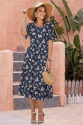 STYLEWORD Women's 2025 Summer Casual Short Sleeve