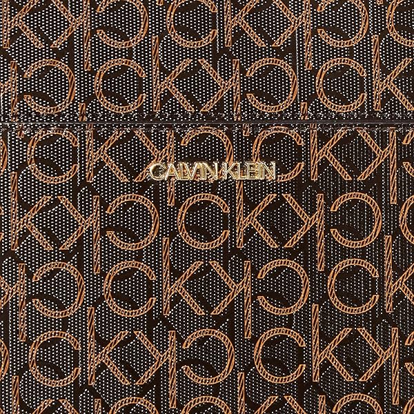 CALVIN KLEIN MARGOT TEXTURED LOGO EMBOSS TOTE