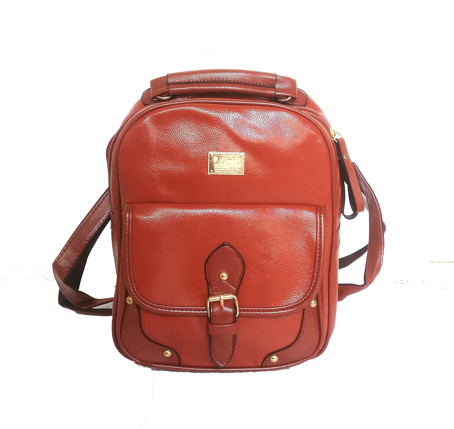 di grazia women&rsquo;s leather backpack handbag (chocolate brown, chocolate-brown-small-backpack)