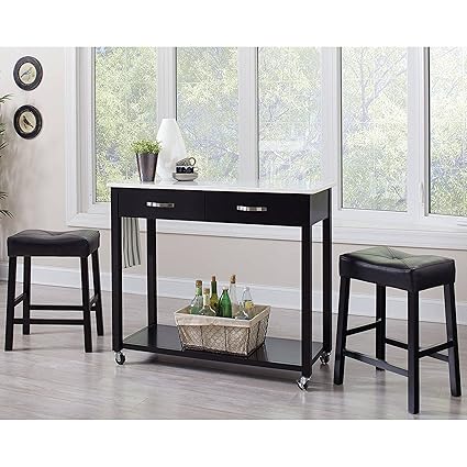 Amazon Com A Line Furniture Casual 3 Piece Counter Height