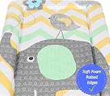 Babycurls Baby Changing Mat Elephant Chevron Green 76 x 45cm view 2