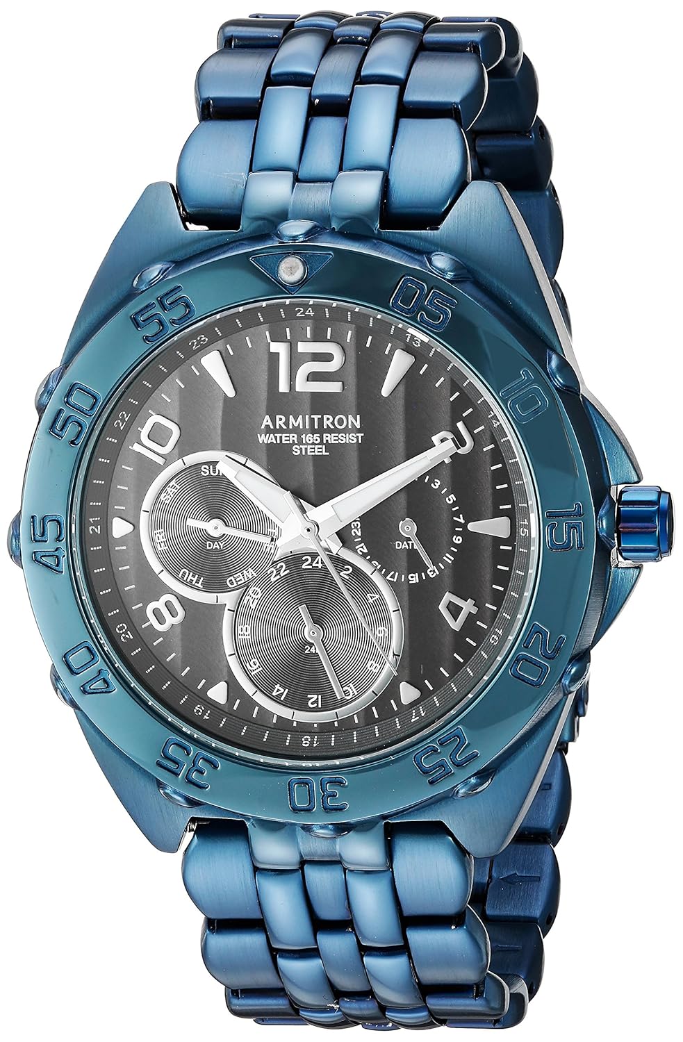 Buy Armitron Men's 20/4664DGNV MultiFunction Dial Navy Blue Bracelet