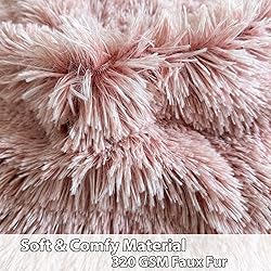 LIFEREVO Fluffy Faux Fur Bean Bag Chair Cover