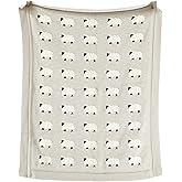 Creative Co-Op Grey Cotton Knit Sheep Blanket