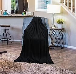 FOHOG Collection Fleece Blanket Black Small Plush
