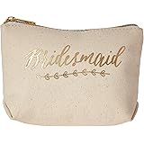 Kate Aspen Gold Foil Bridesmaid Canvas Makeup Bag