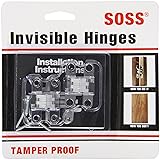 SOSS 101 Zinc Invisible Hinge with Holes for Wood