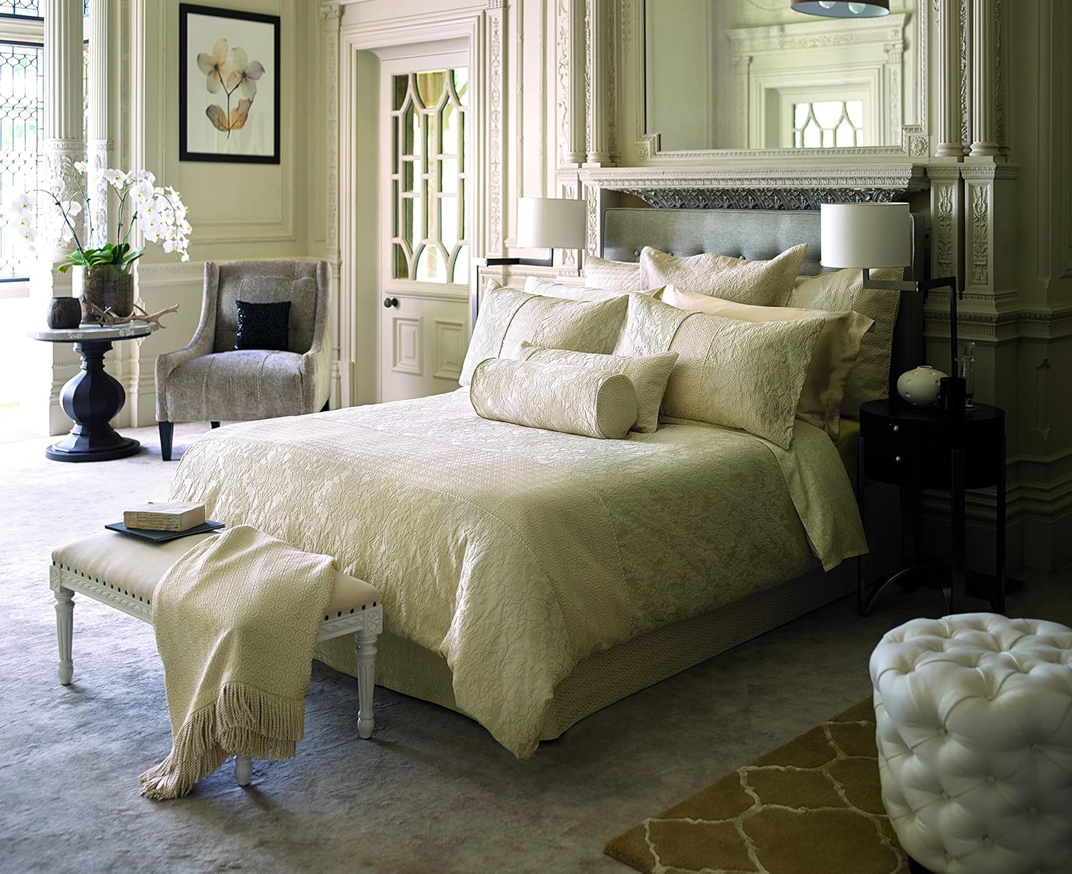 Sheridan Glenroy Valance Double Gold Amazon.co.uk Kitchen & Home