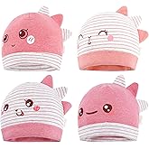 DOKMA Organic Cotton Toddler Hat with Cute Dinosaur Design, Baby Boy Hats, Baby Girl Hats